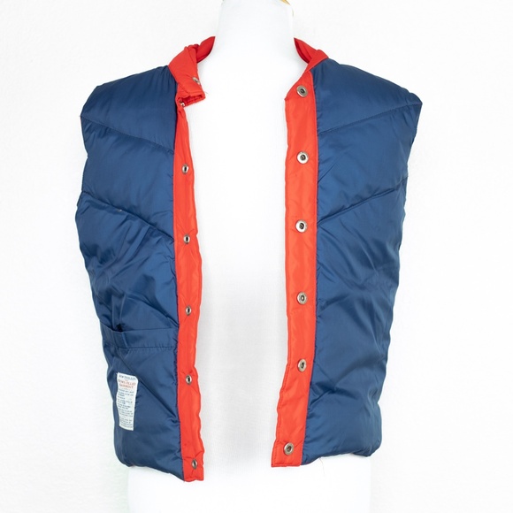 Vintage 70s Antler Rainbow Stripe Down Puffer Vest Size M - Picture 16 of 16